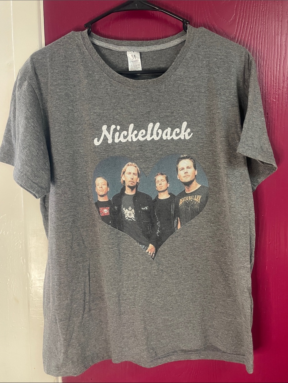 Nickelback Graphic Band Tee in Heather Gray medium